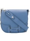 TOD'S TOD'S DOUBLE T SHOULDER BAG - BLUE