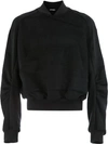 MOOHONG MOOHONG LAYERED SWEATER - BLACK