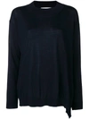 STELLA MCCARTNEY STELLA MCCARTNEY LOOSE FIT SWEATER - BLUE