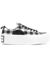 MCQ BY ALEXANDER MCQUEEN GINGHAM PRINT SNEAKERS