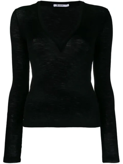 Alexander Wang T Deep V In Black