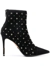 BALMAIN STAR STUDDED ANKLE BOOTS