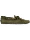Tod's Gommino Driving Shoes - Green In Green