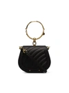 CHLOÉ BLACK NILE SMALL QUILTED LEATHER SHOULDER BAG