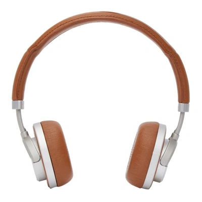 Master & Dynamic Master And Dynamic Brown And Silver Wireless Mw50 Headphones