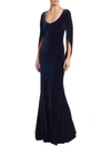 BADGLEY MISCHKA Velvet Mermaid Gown