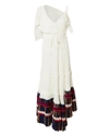 PHILLIP LIM Pleated Asymmetrical Midi Dress,P181-9474PCR