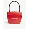 PALM ANGELS RED AND WHITE PADLOCK PVC TOTE BAG