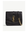 SAINT LAURENT BLACK SULPICE QUILTED LEATHER CROSS-BODY BAG