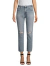 AG Isabelle High-Rise Straight Crop Jeans