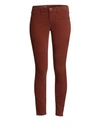 Ag The Legging Corduory Skinny Ankle Jeans In Tannic Red