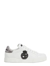 Dolce & Gabbana Portofino Crest Appliqué Neakers In White