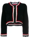 THOM BROWNE SHEARLING-CARDIGAN