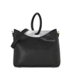 ELLEME SIMONE BLACK LEATHER SHOULDER BAG