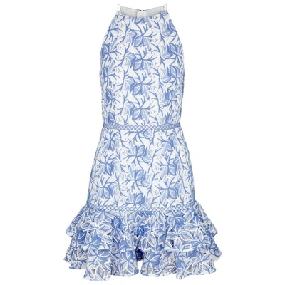 Keepsake Wild Things Guipure Lace Mini Dress In Blue