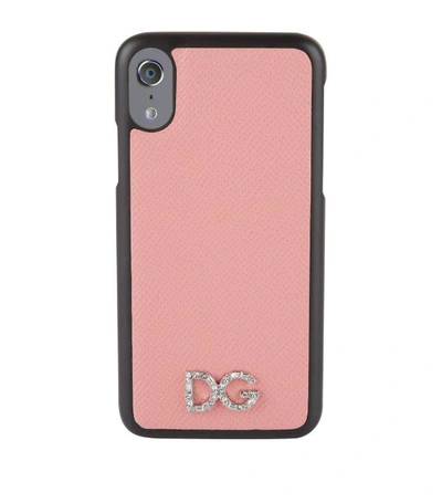 Dolce & Gabbana Logo Detail Iphone X Case In Pink