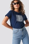 ASTRIDOLSENXNAKD TOMBOY TEE - BLUE