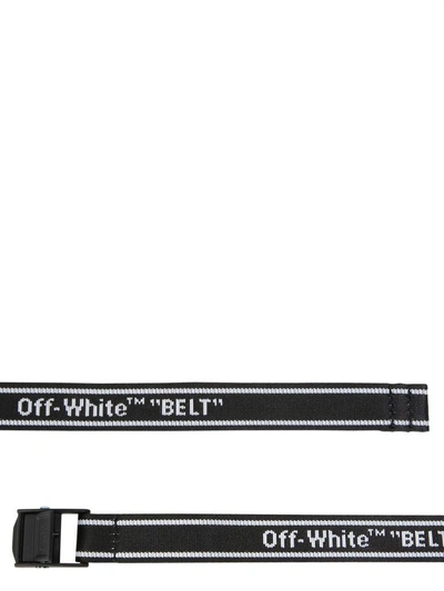 Off-white Mini Industrial Belt In Nero