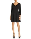 KATE SPADE KATE SPADE NEW YORK SCALLOPED PONTE FIT-AND-FLARE DRESS,NJMU9260