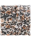 SONIA RYKIEL leopard print scarf
