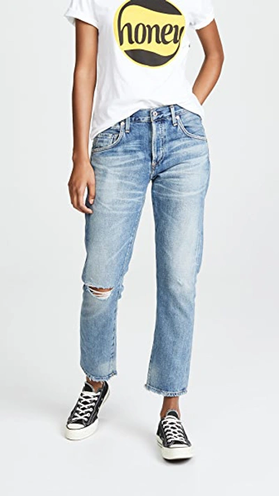 Citizens Of Humanity Emerson Ripped Slim Fit Boyfriend Jeans In Cadence