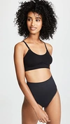 Yummie Seamlessly Shaped Convertible Scoop Neck Wireless Unlined Bralette In Black