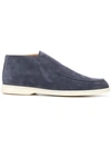 LORO PIANA LORO PIANA ANKLE BOOTS - BLUE