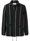 MAISON FLANEUR STRIPED KNITTED JACKET