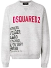 DSQUARED2 BRANDED SWEATSHIRT