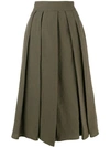 ASPESI PLEATED MIDI SKIRT