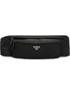 PRADA BLACK LOGO CROSSBODY BELT BAG