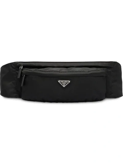 Prada Black Logo Crossbody Belt Bag