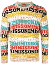 MISSONI logo针织毛衣