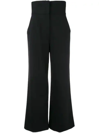 Dolce & Gabbana High-waisted Tailored Trousers In Black