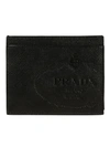 PRADA EMBOSSED CARDHOLDER,10650404