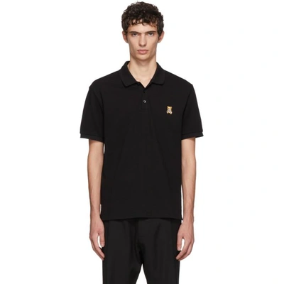 Moschino Teddy Patch Polo Shirt - 黑色 In Black