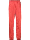 PRADA PRADA LOGO-PRINT TRACK TROUSERS - YELLOW & ORANGE