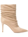 GIANVITO ROSSI DRAPED ANKLE BOOTS