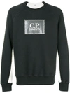 C.P. COMPANY CP COMPANY LOGO PRINT SWEATSHIRT - BLACK