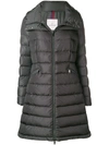 MONCLER MONCLER DOWN FILLED MID-LENGTH HOODED COAT - GREY