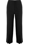 SOLACE LONDON THE INEZ CROPPED CREPE TAPERED PANTS