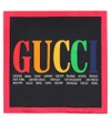 GUCCI PRINTED SILK SCARF,P00338305