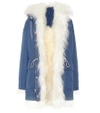 CALVIN KLEIN 205W39NYC SHEARLING-LINED COTTON COAT,P00327281