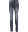 7 FOR ALL MANKIND PYPER MID-RISE SKINNY JEANS,P00338123