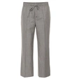 MIU MIU CHECKED WOOL PANTS,P00335495