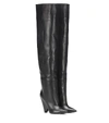 SAINT LAURENT Niki 105 leather boots,P00334911