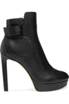 JIMMY CHOO BRITNEY LEATHER ANKLE BOOTS