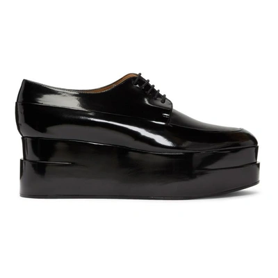Clergerie Lucie Platform Patent Leather Loafers In Black