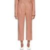 ACNE STUDIOS ACNE STUDIOS PINK WOOL AND CASHMERE FLANNEL TROUSERS