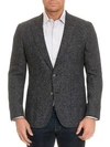 ROBERT GRAHAM Chester Classic Marled-Knit Jacket